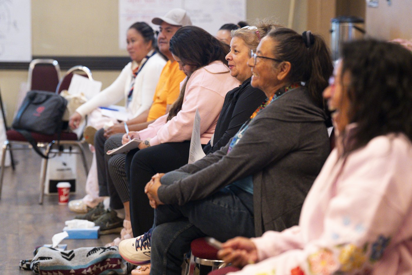 Niwakomakanak community gathering on the land